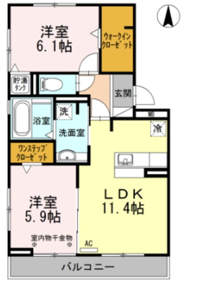 間取図 身延線/入山瀬駅 徒歩5分 3階 築8年