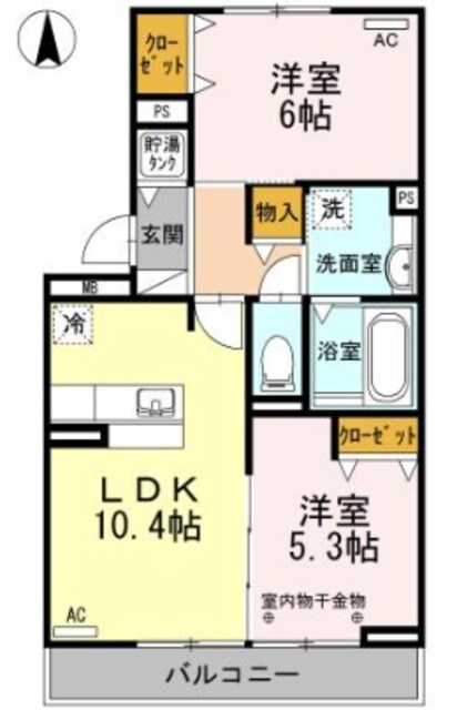 間取り図 身延線/入山瀬駅 徒歩5分 3階 築8年