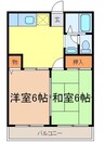 身延線/入山瀬駅 徒歩21分 1階 築27年 2DKの間取り