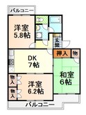 アビタシオン富士の間取図