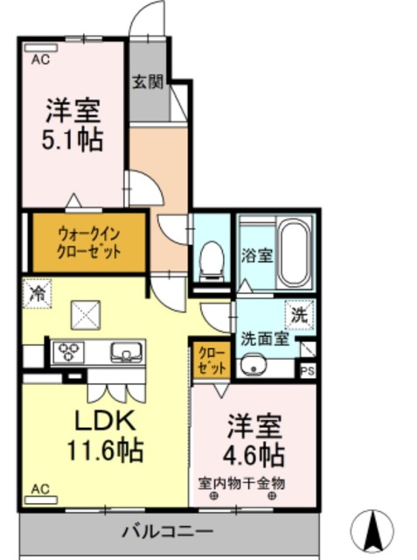 間取図 シャルマン・ペッシェ