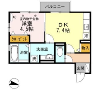 間取図 身延線/富士宮駅 徒歩19分 2階 築9年