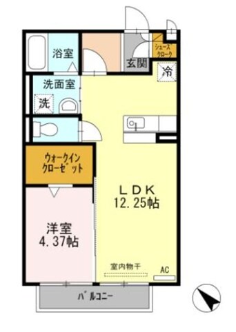 間取図 コージーコートⅡ