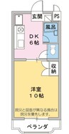 マンションレインボー 1DKの間取り