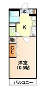 １－ＲｏｏｍＩｚｕｍｉ 1Kの間取り