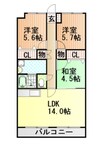 パルトネール 3LDKの間取り