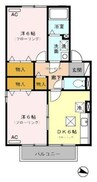 東海道本線/富士駅 バス:15分:停歩1分 1階 築22年 2DKの間取り