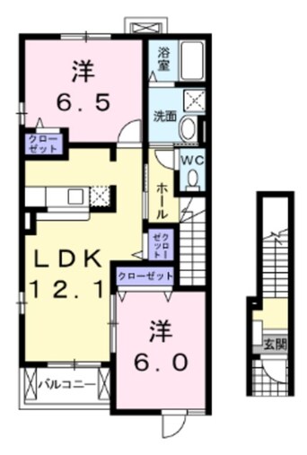 間取図 東海道本線/富士駅 バス20分桜ヶ丘入り口下車:停歩3分 2階 築15年