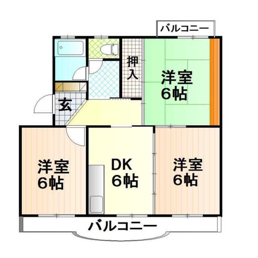 間取図 サンビレッヂ橋本