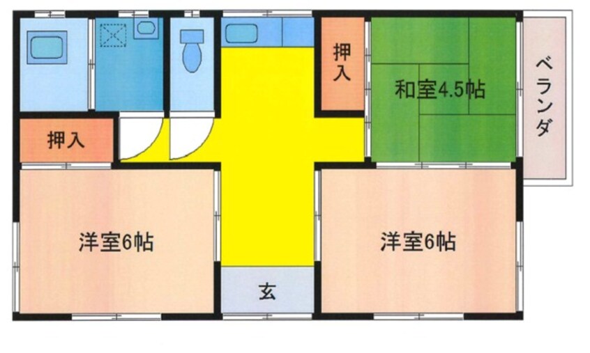 間取図 大岩アパート