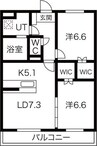 東海道本線/沼津駅 徒歩34分 1階 築5年 2LDKの間取り