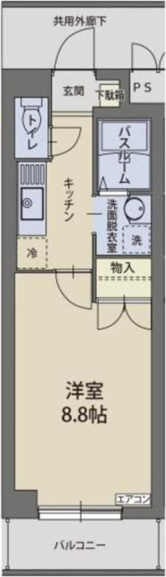 間取図 東海道本線/原駅 バス15分根古屋下車:停歩1分 3階 築23年