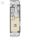 東海道本線/原駅 バス:15分:停歩1分 2階 築24年 1Kの間取り
