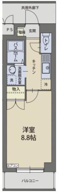間取り図 東海道本線/原駅 バス15分根古屋下車:停歩1分 4階 築24年