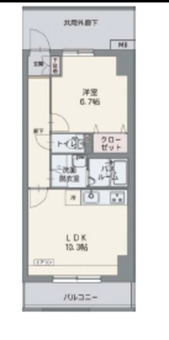 間取図 東海道本線/沼津駅 徒歩8分 6階 築16年