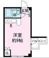 勝呂ビル 1Rの間取り