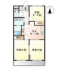 ベルード 3DKの間取り
