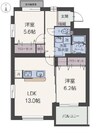 ルミナスコート 2LDKの間取り