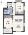 ルミナスコート 2LDKの間取り