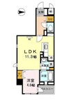 Ｎｕｍａｚｕ　Ｎｏｒｄ 1LDKの間取り