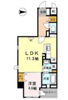 Ｎｕｍａｚｕ　Ｎｏｒｄ 1LDKの間取り