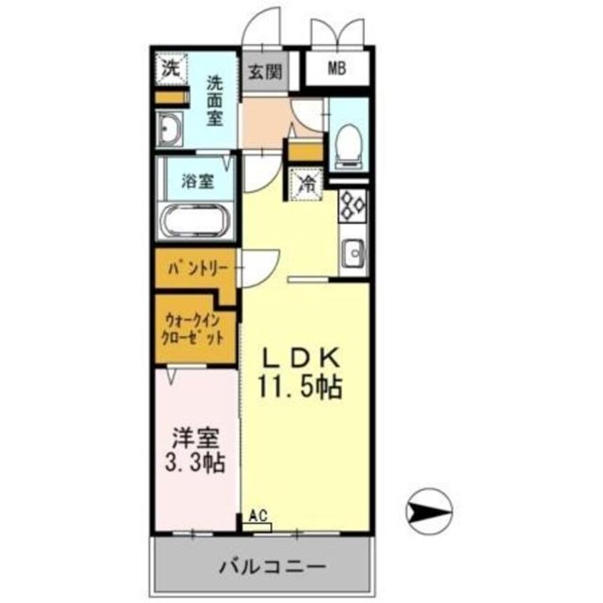 間取図 東海道本線/沼津駅 徒歩2分 3階 築9年