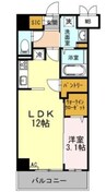 Ｎｕｍａｚｕ　Ｎｏｒｄ 1LDKの間取り