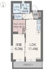 プレジール 1LDKの間取り