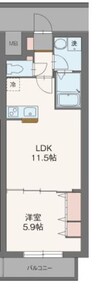 東海道本線/沼津駅 徒歩5分 3階 築14年 1LDKの間取り
