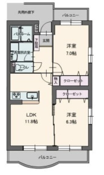 間取図 フルスパシエンテ