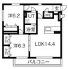 プリマヴェーラ 2LDKの間取り