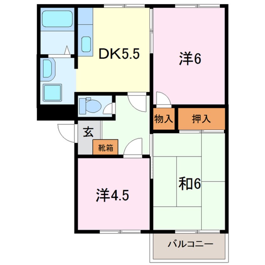 間取図 メゾン北今沢　Ｃ