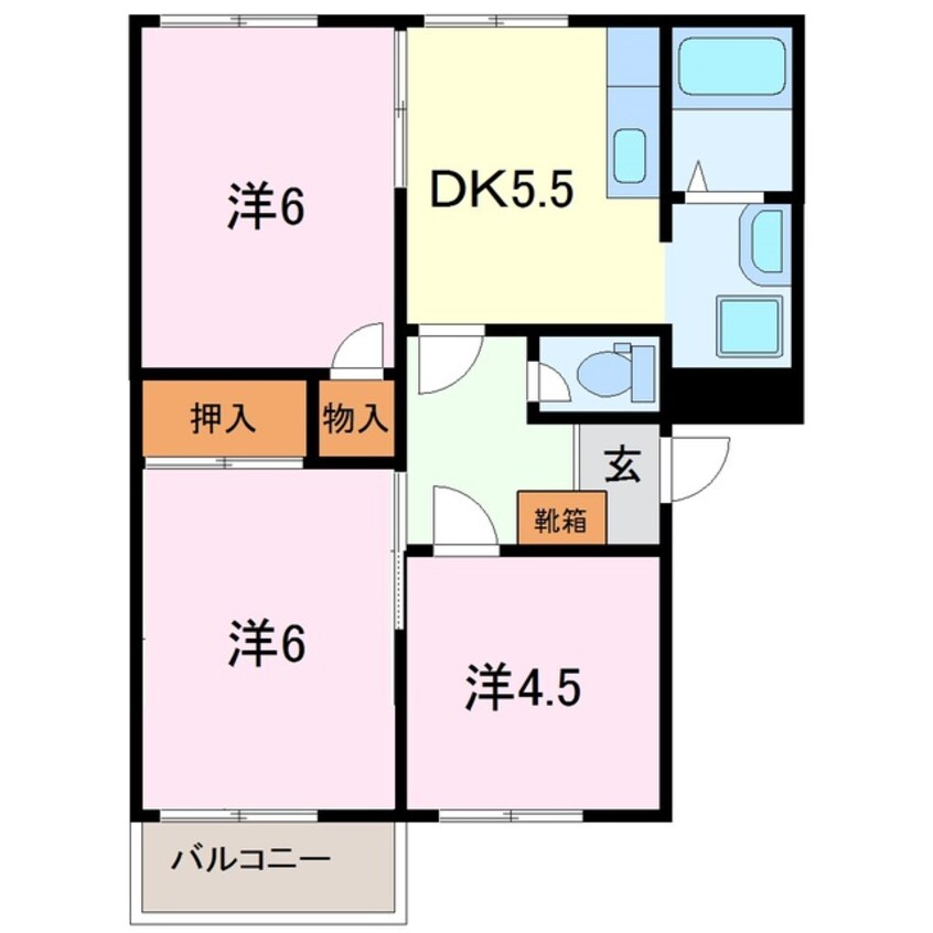 間取図 メゾン北今沢　Ｃ