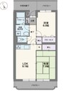バードバレー　ＥＡＳＴ 2LDKの間取り