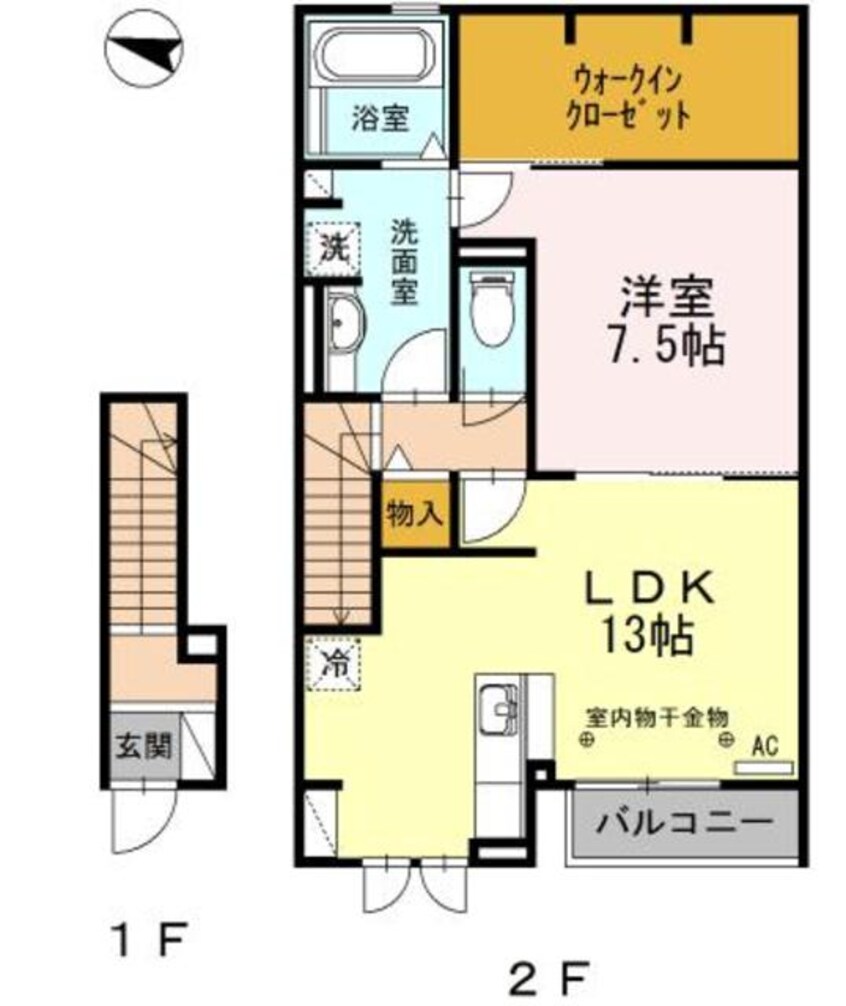 間取図 ウエストフィールドＡ