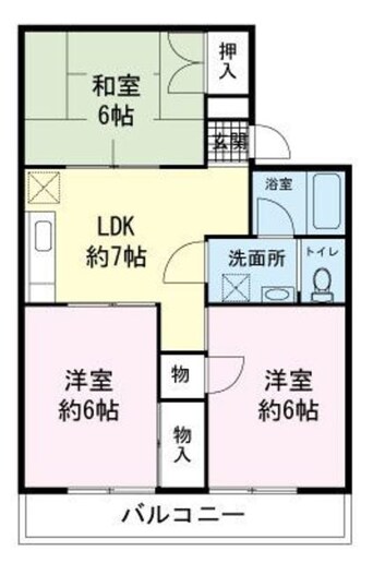 間取図 ソワサント大岡