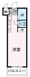 第３のぼりマンション 1Kの間取り
