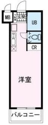 第３のぼりマンション 1Kの間取り