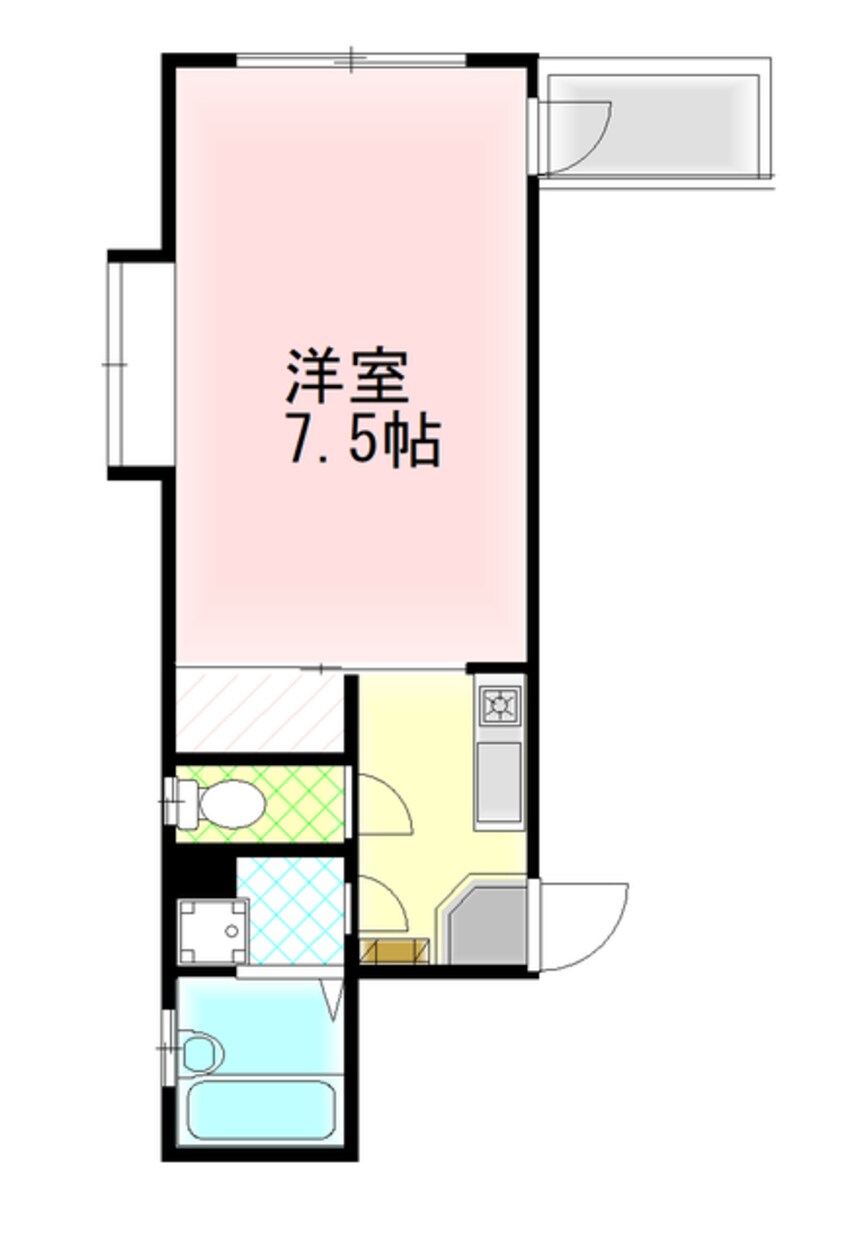 間取図 クレアトゥール松乃