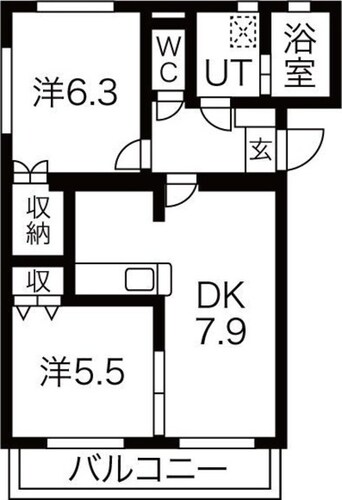 間取図 エクラ３