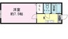 リヴィエールＴＯＤＡ 1Kの間取り