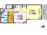 ヴィアルＣＩＴＹ西条町 1LDKの間取り