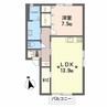 グレイスヤマヨシ 1LDKの間取り