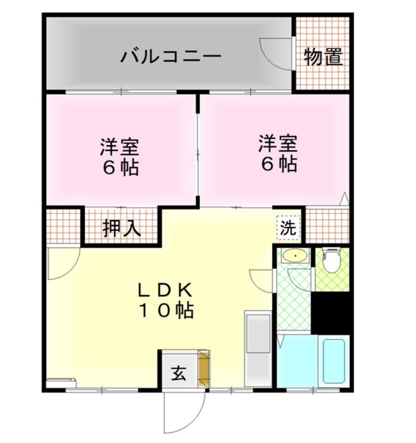 間取図 マンションカイゼル