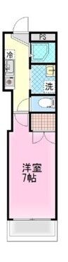 Ｋレジデンス大手町 1Kの間取り
