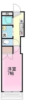 Ｋレジデンス大手町 1Kの間取り