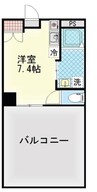 Ｋレジデンス大手町 1Rの間取り