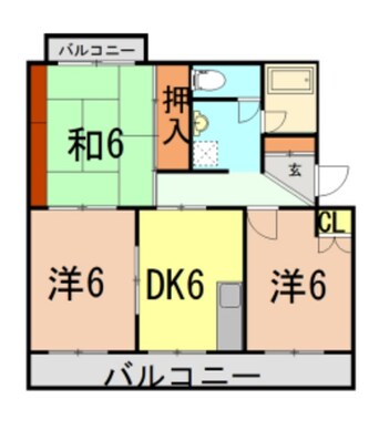 間取図 マンションセントラルフジ