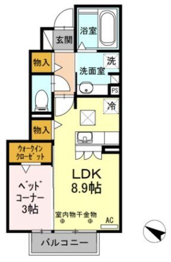 間取図 フローラⅡ　三園