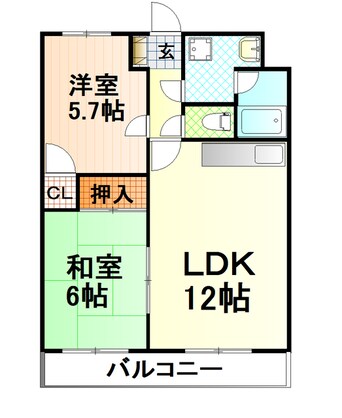 間取図 コンフォール富士